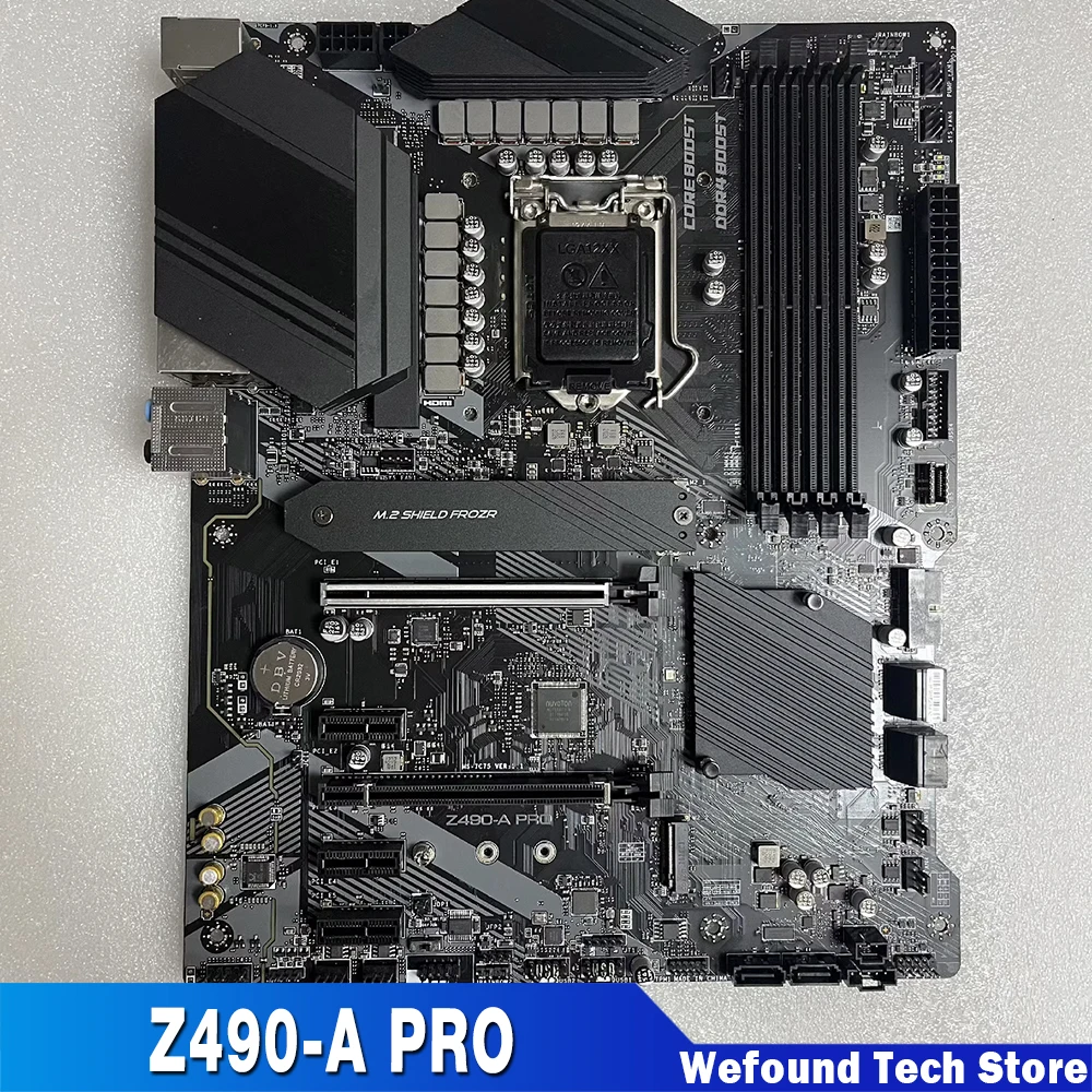 La placa base Z490-A PRO LGA 1200 admite memoria DDR4 de CPU de 10/11 generación PCIE3.0 integrada Dual M.2 - imagen 2