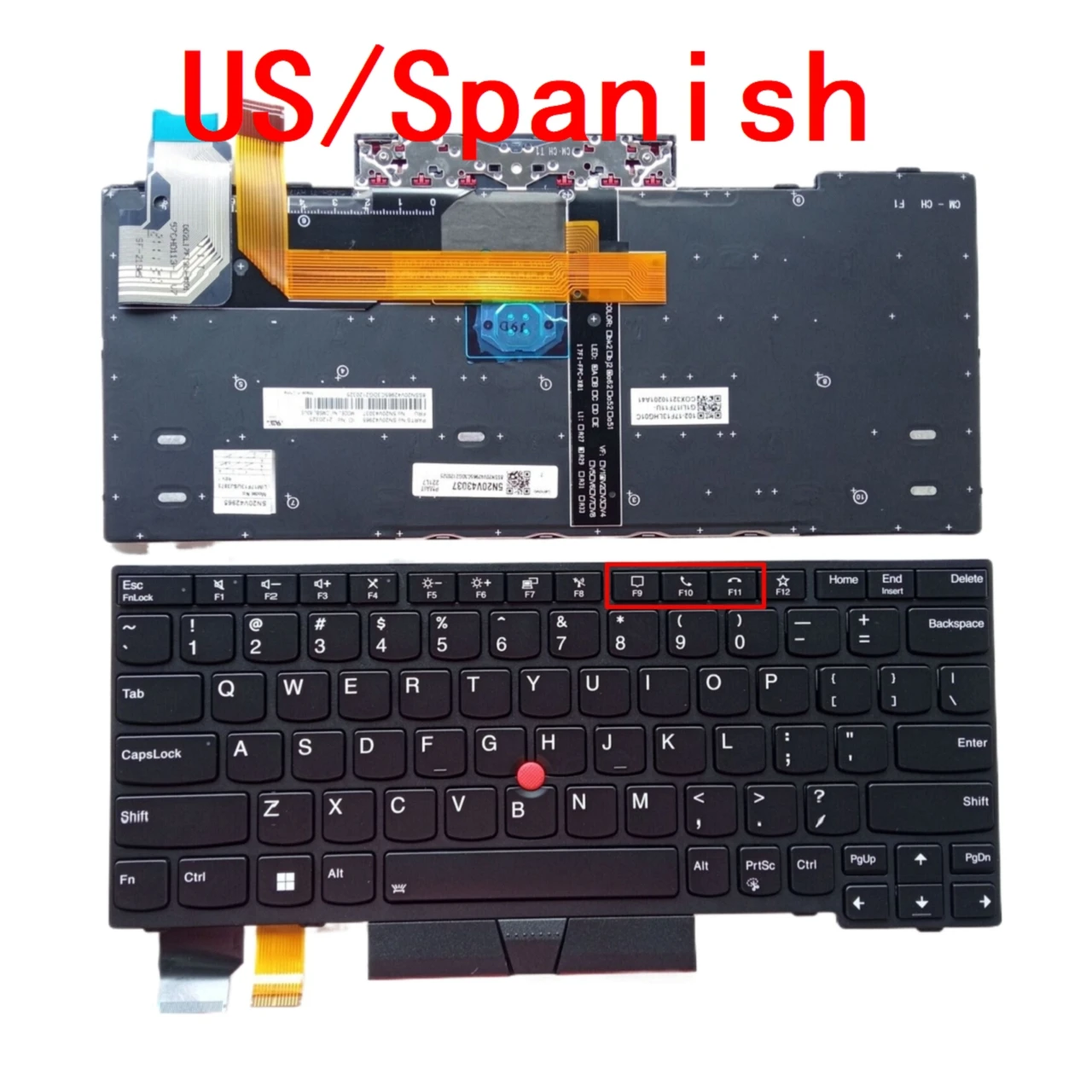 Teclado retroiluminado ruso y español para portátil Lenovo Thinkpad X13 Gen 1 / L13 Gen 2 / L13 Yoga Gen 2, reemplazo de PC portátil, nuevo