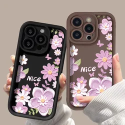 Funda TPU Suave iPhone Diseño Floral Antigolpes – Protección Varios Modelos