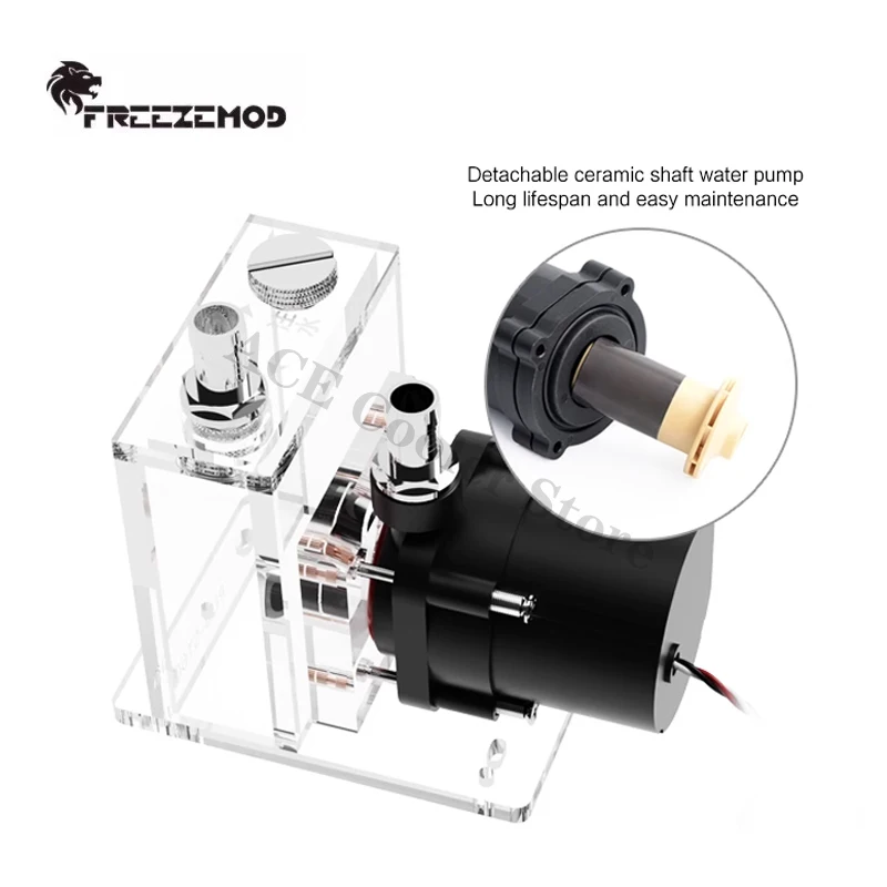 FREEZEMOD depósito de bomba de agua AIO para teléfono móvil/portátil/instrumento Industrial refrigeración por agua silenciosa, flujo 600-700L/H PUB-ST600 - imagen 4