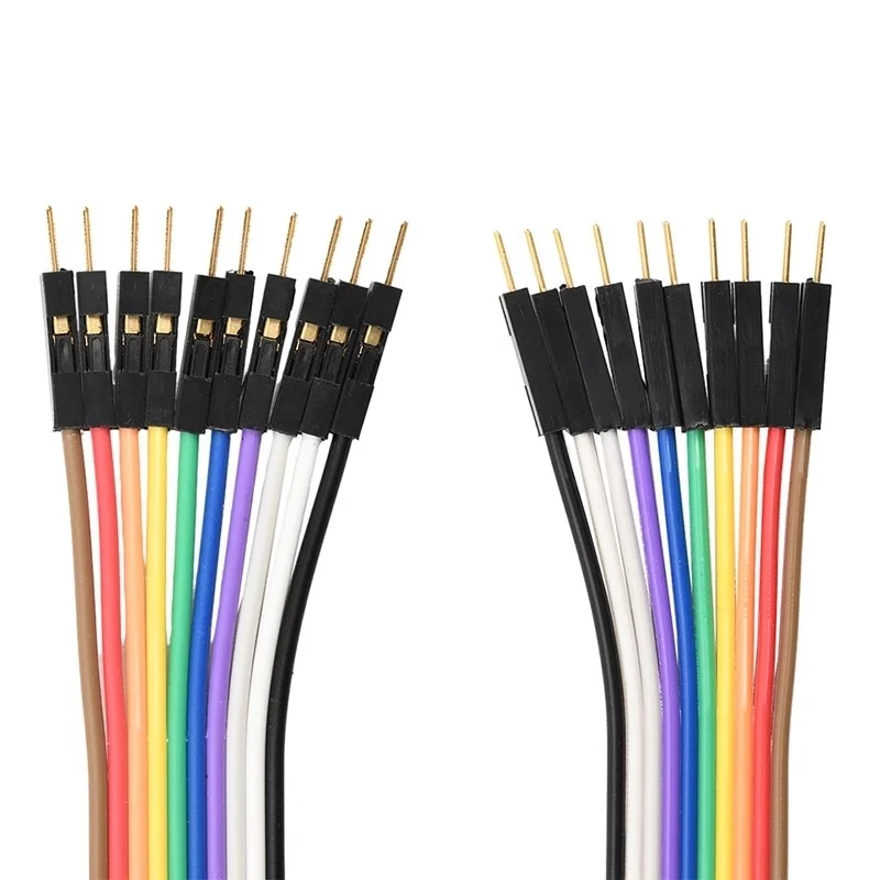 Cable dupont de cobre puro engrosado, 28 núcleos hembra a hembra, cable de color macho a hembra, cable de conexión de terminal 2,54 chapado en oro - imagen 5