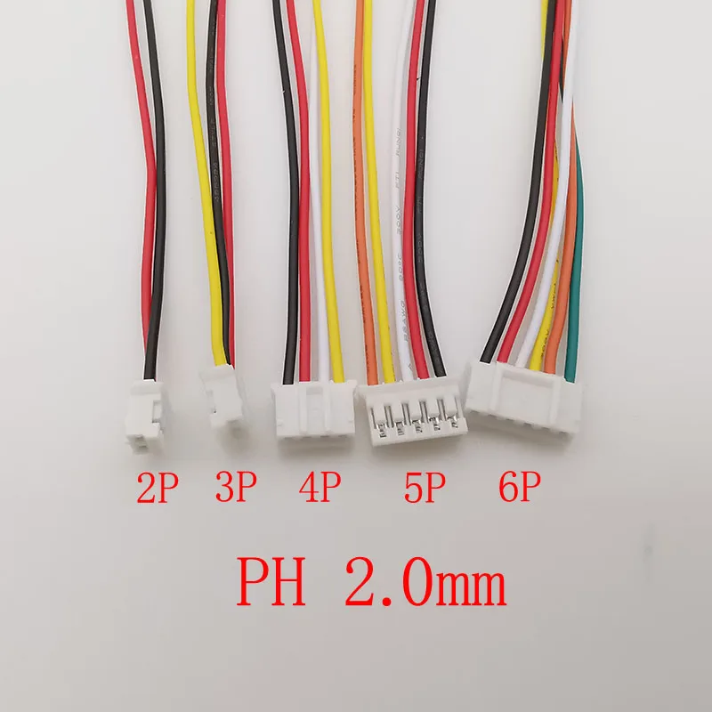 10 Uds Mini Micro SH 1,0mm JST 1,25mm GH 1,25mm PH 2,0mm XH 2,54mm paso 2/3/4/5/6 Pin conector de Cable hembra único - imagen 5