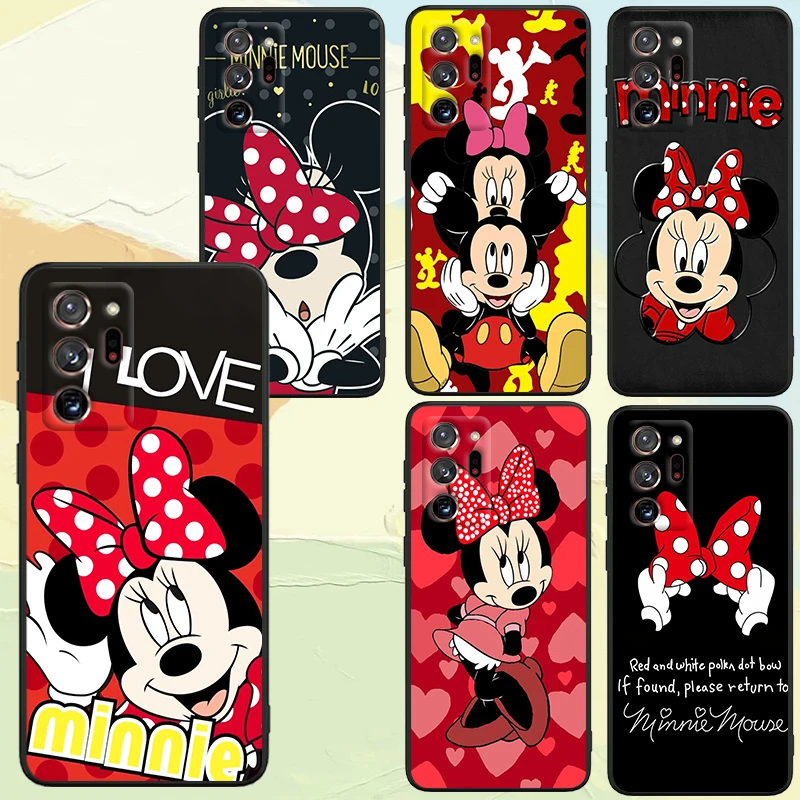 Disney Fashion Minnie Luxury para Samsung, A53, A52, A33, A32, A51, A71, A21S, A13, A73, A55, A22, A23, A35, A72, A54, A12, 5G, TPU negro