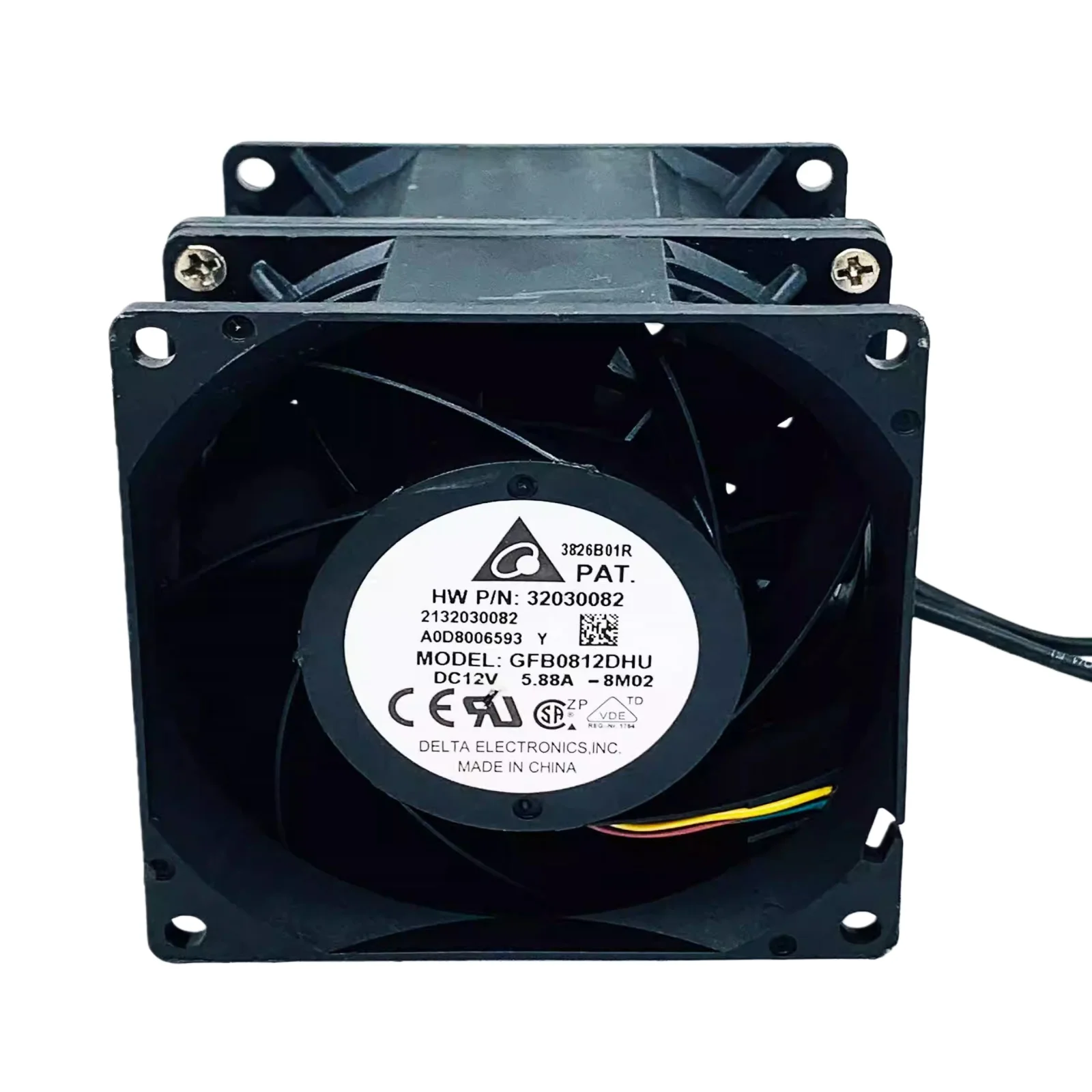 Para Delta GFB0812DHU 80mm 12V 5.88A ventilador Turbo de rodamiento de bolas doble de alta velocidad 8090 PWM ventilador de refrigeración Industrial