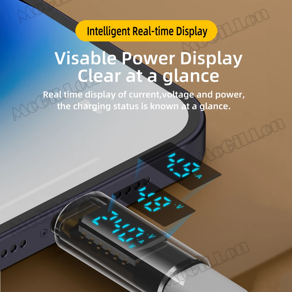 Pantalla LED transparente 240W USB4.0 40Gbps tipo C a C adaptador OTG 8K @ 60Hz 5A Cable de carga rápida para iPhone 15 14 Tablet Laptop - imagen 2