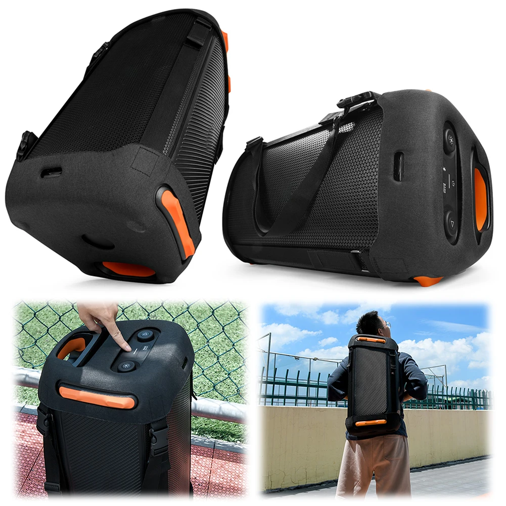 Portador de altavoz con doble correa para el hombro, funda protectora EVA, bolsa de soporte de viaje para JBL Partybox 110