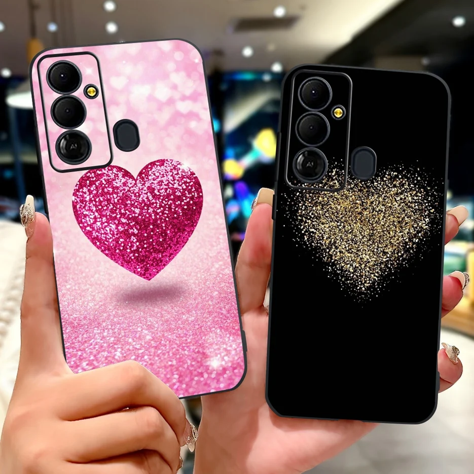 Para Tecno Pop 6 Go funda BE6j nueva funda pintada de lujo funda de teléfono de silicona suave para Tecno Pop 6 Pro BE8 Pop6 Go funda trasera Fundas - imagen 4