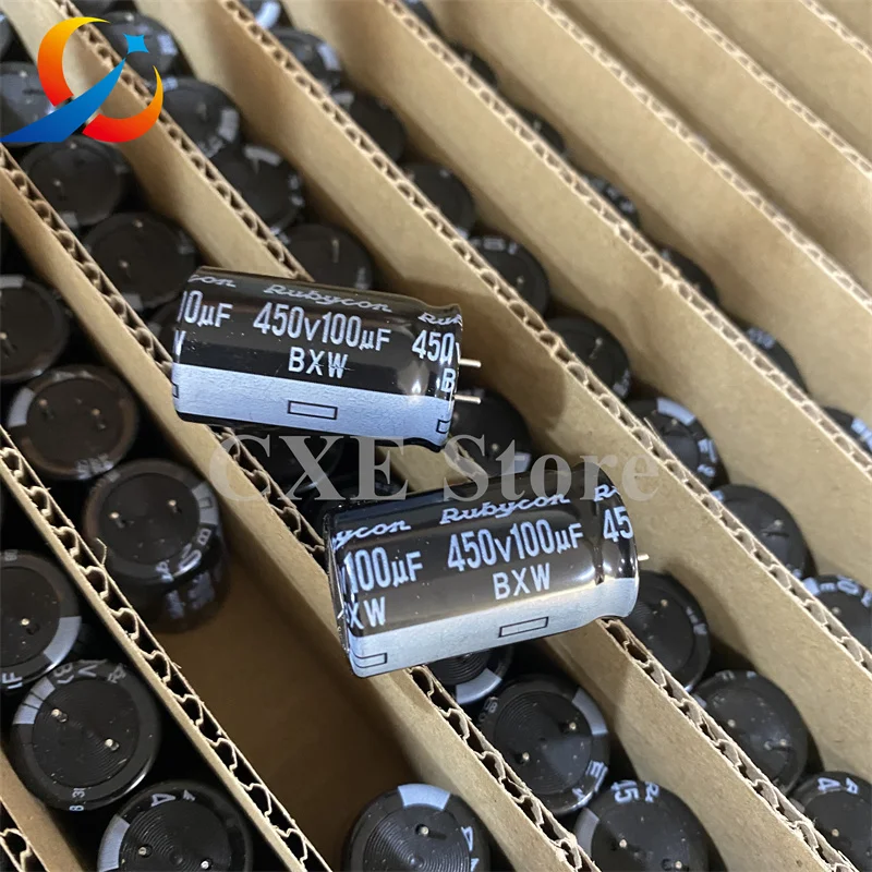 Condensadores electrolíticos Rubycon, 450V100UF, volumen 18x30mm, 450BXW100MEFRCE18X30, 100UF, 450V, 5 piezas, nuevo