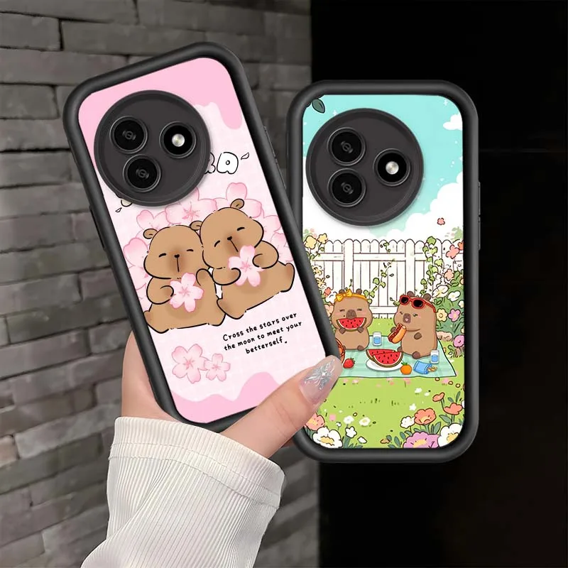 Funda con patrón de dibujos animados de capibara para Infinix Tecno Camon 12 19 20 30 F2 Pop 2 F 5 6 7 8 9 10 Pro Neo Eye escalera funda de teléfono