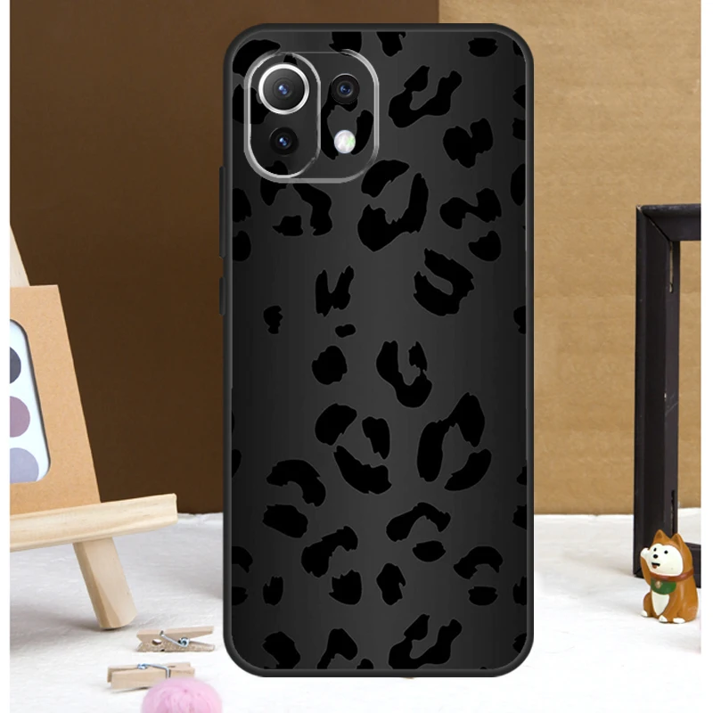 Funda con estampado de leopardo para móvil, carcasa con patrón de guepardo negro para Xiaomi 13T, 14 Pro, 11T, 12T, 12, 13 Lite, POCO X6, X3, X4, X5, F5 Pro, F3, M5s, M6 Pro - imagen 2