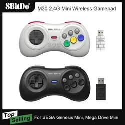 Mando Inalámbrico 8Bitdo M30 2,4G para Genesis Mega Drive Mini