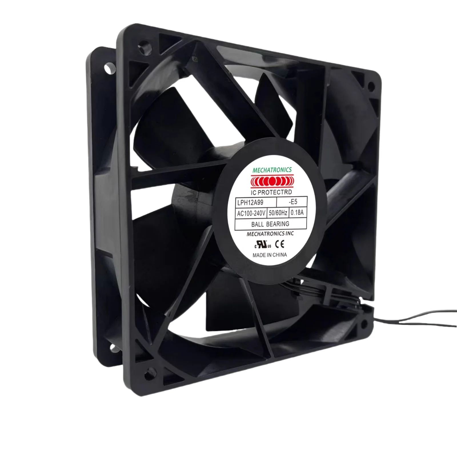 LPH12A99 Ventilador axial EC de 120 mm |   100-240V AC 123.9CFM Soplador 3500RPM Refrigeración de rodamiento de bolas para inversores/soldadores