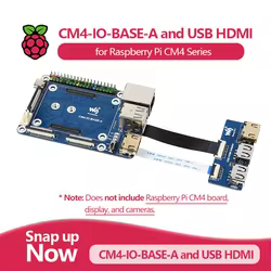 Adaptador Waveshare CM4-IO-BASE-A para Raspberry Pi 4 – USB HDMI