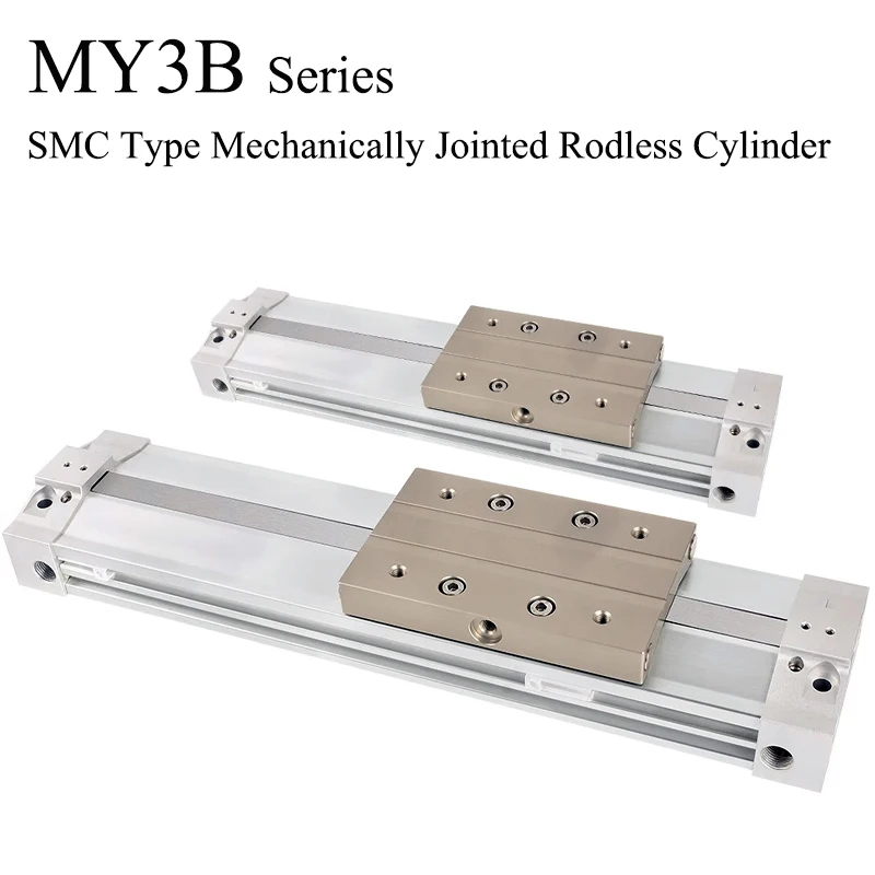 Cilindro Neumático Sin Vástago SMC con Acoplamiento Mecánico