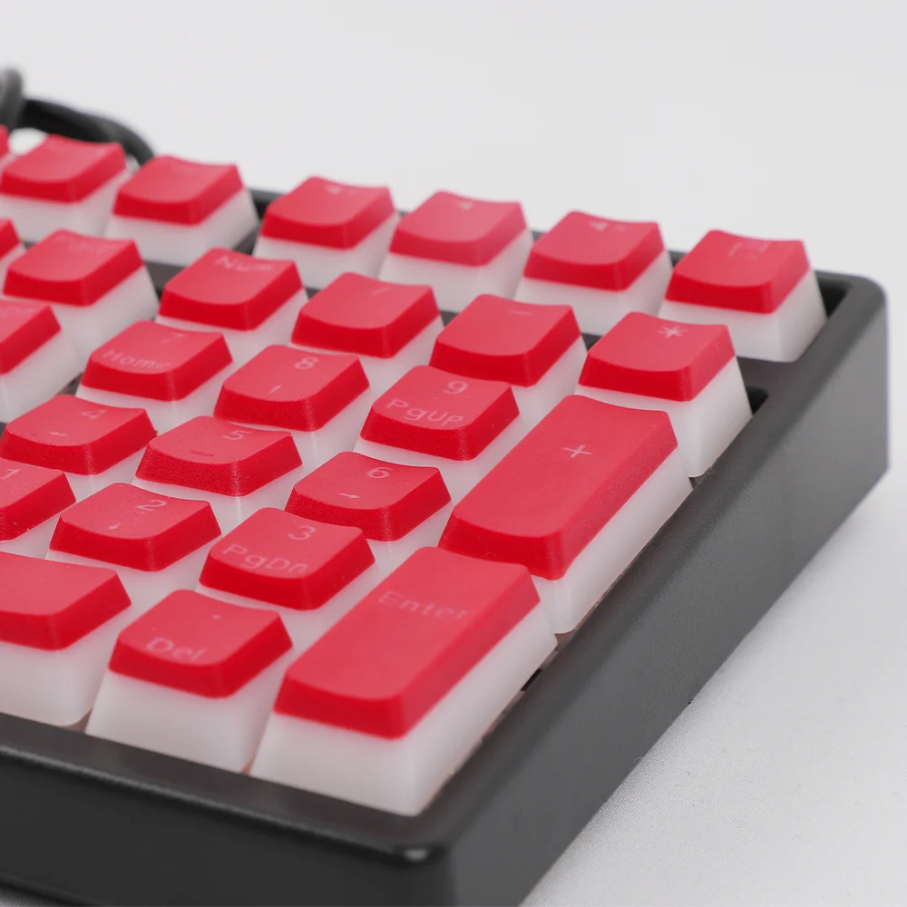129 teclas Pudding Red Keycaps PBT Dye Sub OEM para 61 87 104 Teclado mecánico AKKO Fun60Pro Anne Pro 2 Game PC