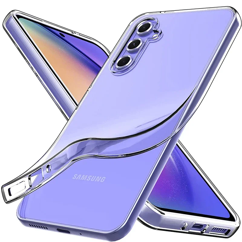 Funda suave de silicona transparente ultrafina para Samsung Galaxy, cubierta trasera transparente para Samsung Galaxy A54, A34, A14, A04, A04S, A53, A73, A33, A23, A13, A03S, A03