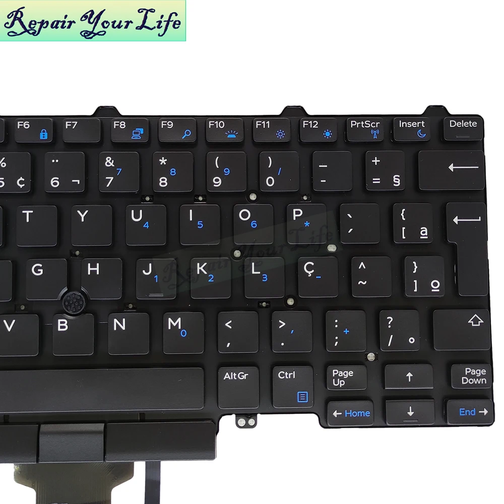 PT-BR de Brasil para Dell Latitude E5450, E7450, E5470, E5480, E5490, E5491, E5495, 08NC1K, 8NC1K, Teclado portugués nuevo - imagen 2