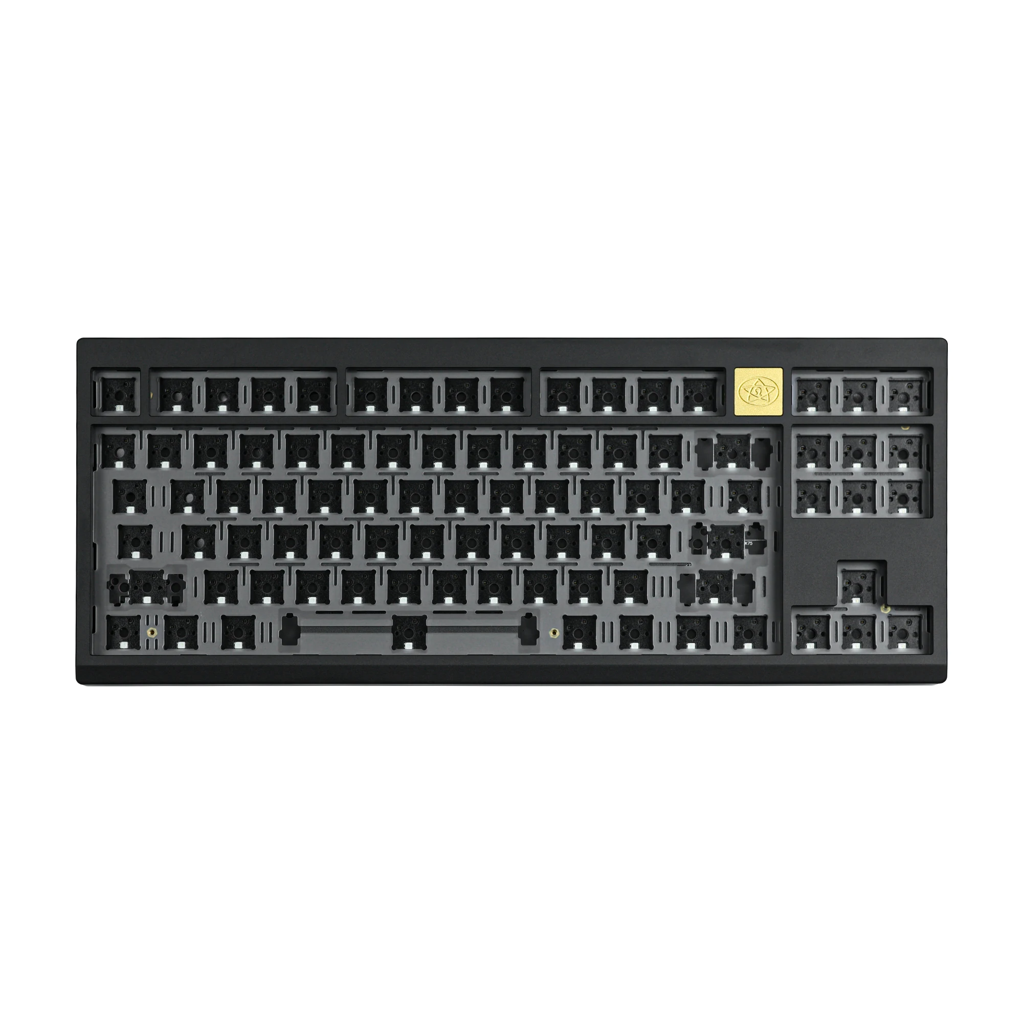 CHOSFOX-Kit de teclado mecánico LEO80 para videojuegos, tres modos de intercambio en caliente, con cable USB tipo C, inalámbrico, 2,4 GHz - imagen 3