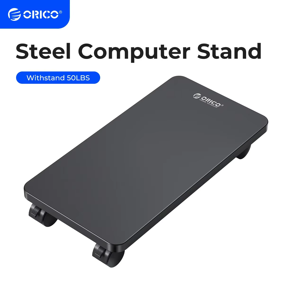 ORICO Soporte CPU móvil acero Torre ordenador ruedas giratorias
