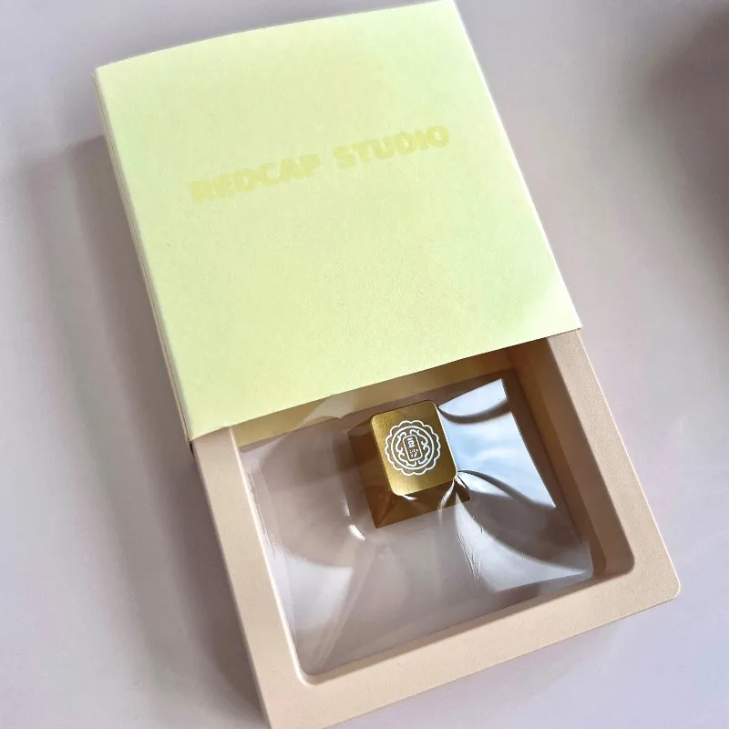 Teclas Mooncake de pasta de frijol, teclas artesanales de Metal R4, teclas originales personalizadas hechas a mano para teclado mecánico, accesorios de regalo - imagen 4