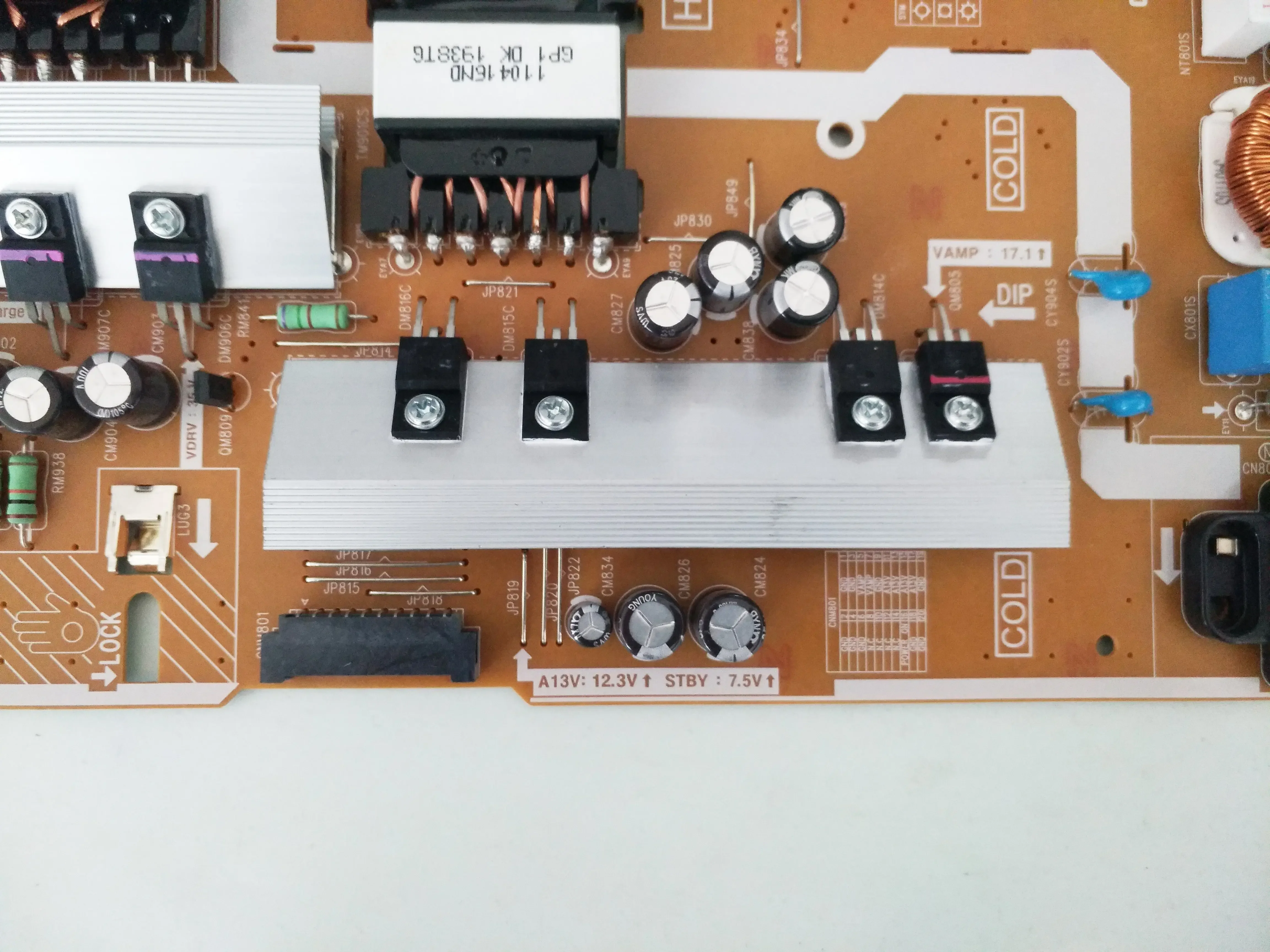 Placa de fuente de alimentación de TV BN44-00977A l55s7na _ RHS, compatible con QA55Q70RAS, QA55Q70RAR, QA55Q70RAK, QA55Q70RAJ, QA55Q70RAG, QA49Q75RAK QA49Q70RAJ - imagen 5