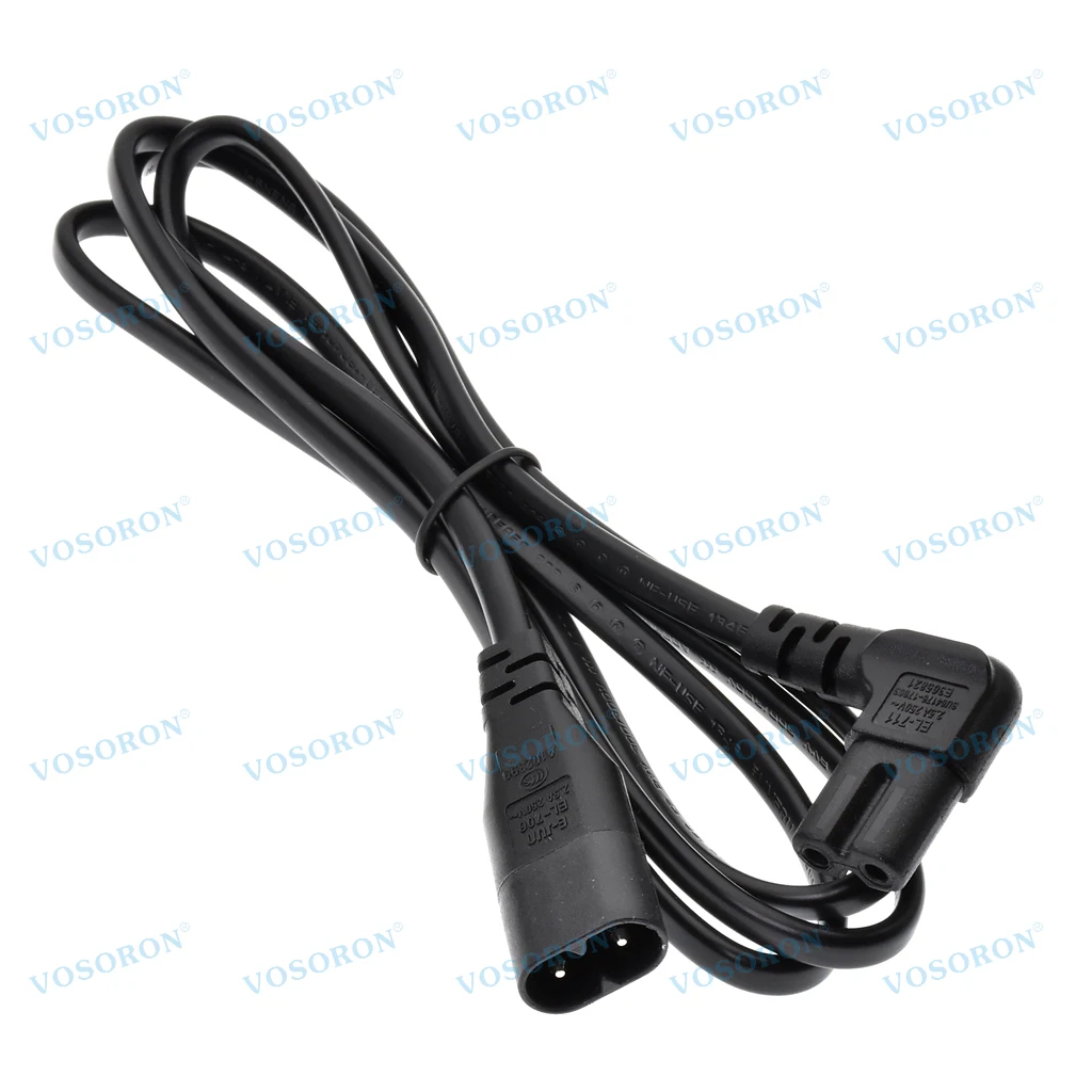 Cable de extensión de 2 clavijas C7 a C8, Cable de alimentación figura 8, Cable de carga de alimentación de CA para TV, bicicleta eléctrica, portátil - imagen 3