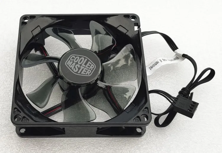 DF 0922512 RFHN nuevo ventilador 9025 9cm 12V 0.26a Control de velocidad de 4 cables ventilador de refrigeración de luz roja Led - imagen 5