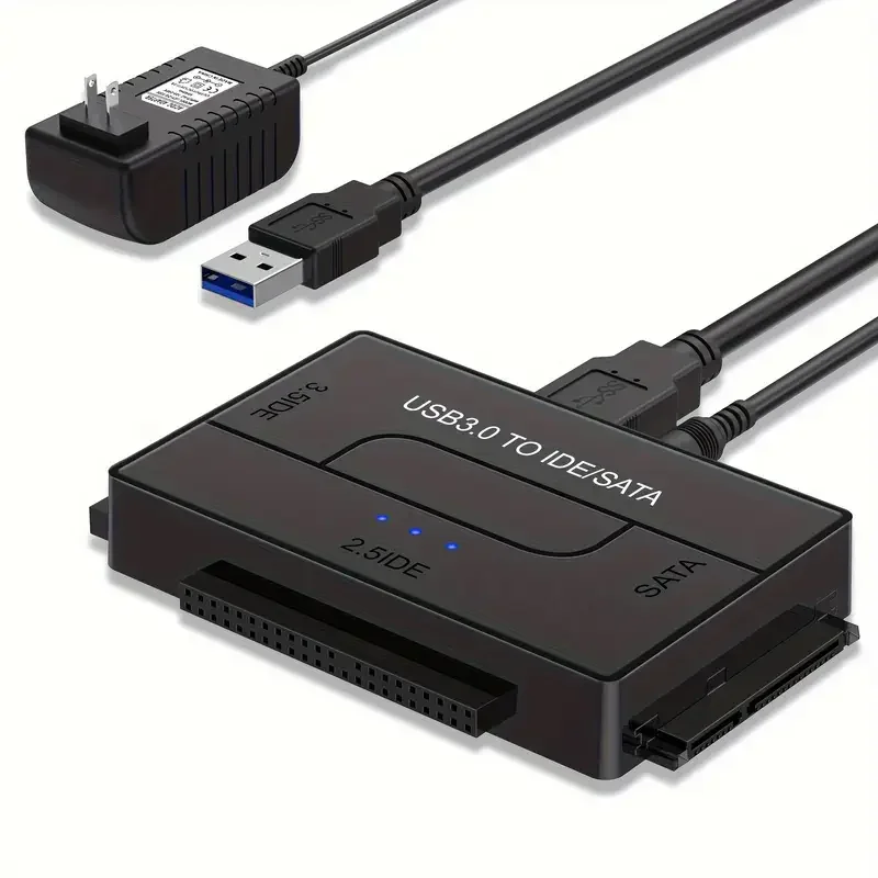 Adaptador SATA/IDE a USB 3,0, convertidor de Cable adaptador de disco duro para SATA de 2,5/3,5 pulgadas y IDE HDD, compatible con 6TB para PC Macbook - imagen 5
