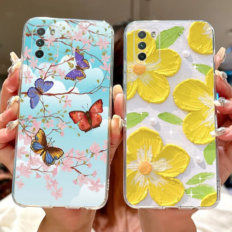Para Xiaomi Poco M3 funda PocoM3 Pro 5G nueva moda cubierta pintada Fundas de teléfono de silicona suave para Xiaomi Poco M3 Pro M3Pro 5G Fundas - imagen 5