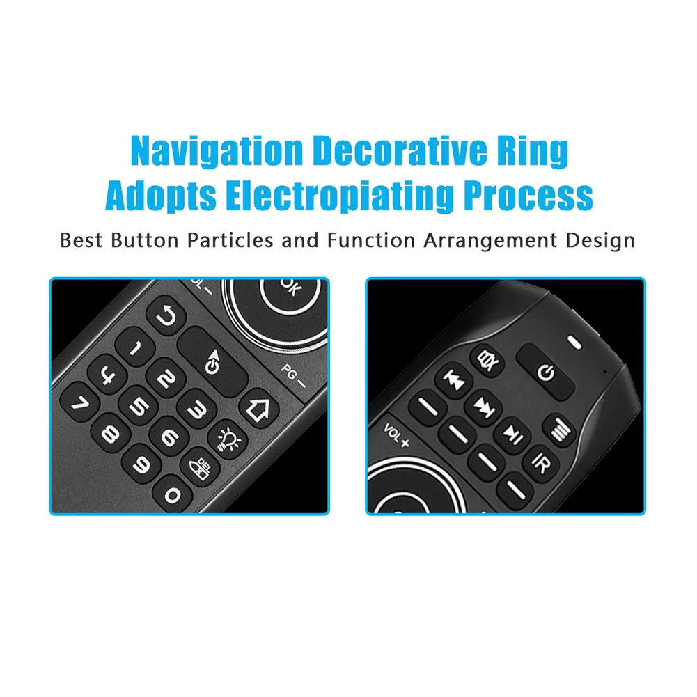 Teclado inalámbrico Air Mouse compatible con Bluetooth 3,7-4,2 V retroiluminación IR Control remoto carga Micro USB 200mAh para proyector de PC - imagen 5