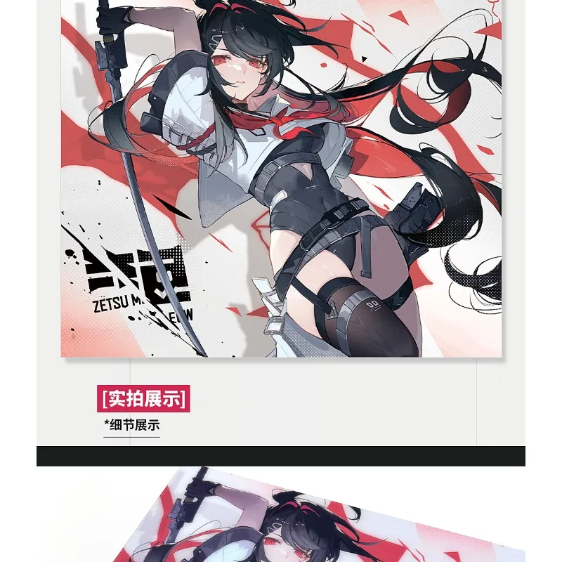 ZetsuMeow【REN2】alfombrilla de ratón de vidrio templado esmerilado FPS Anime patrón personalizado e-sports Gaming alfombrilla de ratón de oficina accesorios de jugador regalo - imagen 2