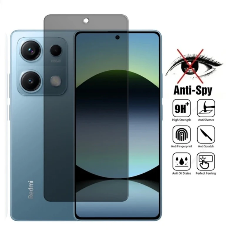 4 Uds vidrio templado para Xiaomi Redmi Note 14S Protector de pantalla Xiaomi Redmi Note 14 4G pegamento completo de vidrio para Xiaomi Redmi Note 14S - imagen 4