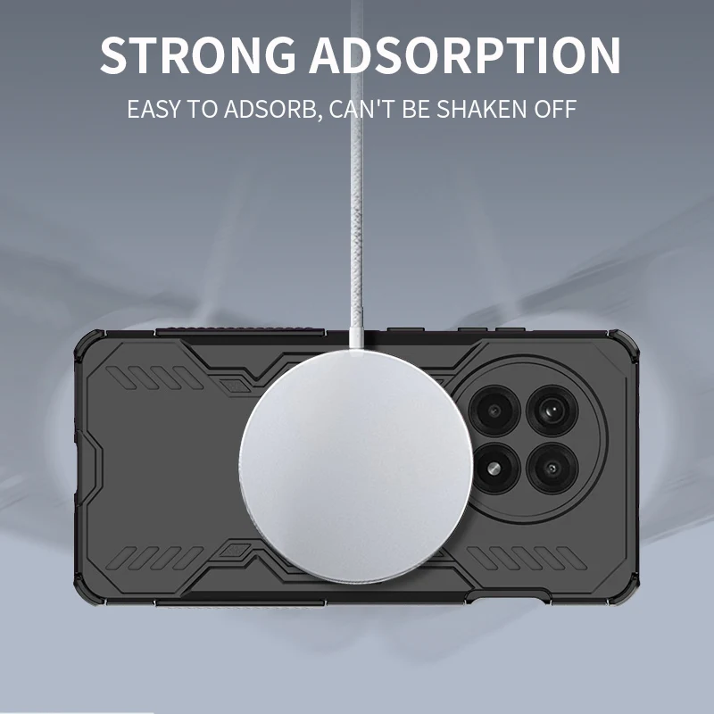 Para Oneplus 13R funda Oneplus 13R Capas parachoques anular atracción magnética adsorción carga inalámbrica Fundas Oneplus 13R - imagen 5