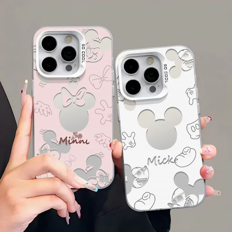 Funda de teléfono Minnies Mickeys rosa y blanco para Infinix Hot Note Zero 50 40 30 30i 20s 12 12i 11 Smart 9 8 7 6 5 Pro 4G 5G - imagen 2
