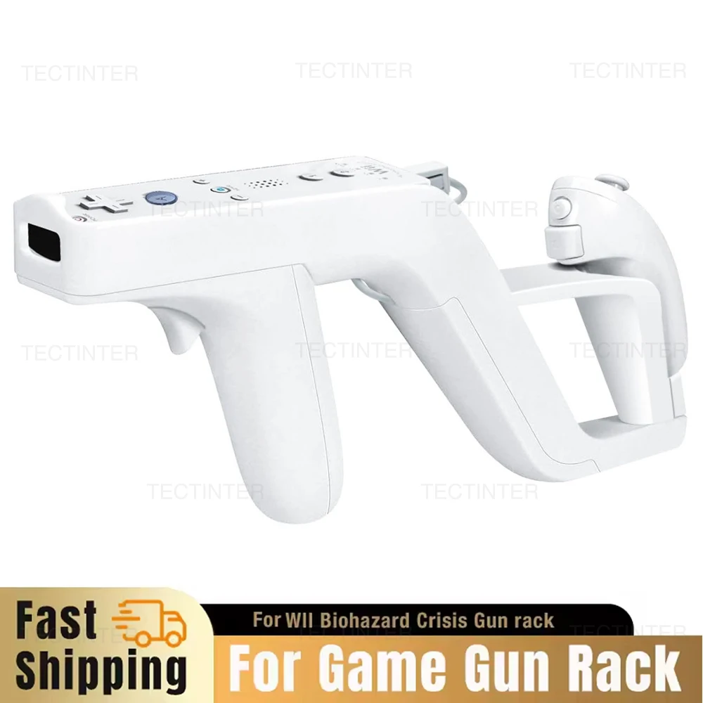 Pistola Zapper desmontable para Nintendo Wii, mando a distancia, Nunchuk Motion Plus, accesorios para juegos para disparar juegos deportivos