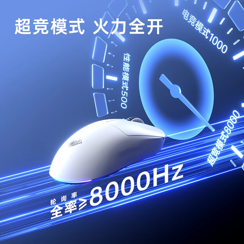 Nuevo ratón inalámbrico Aula V9 para juegos de deportes electrónicos doble 8k 3 modos PAW 3395 8k ratón ergonómico ligero actualización de accesorios de PC personalizados - imagen 2
