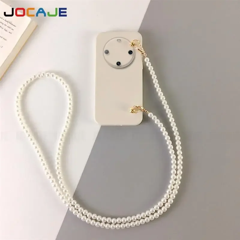 Funda de collar de perlas con cordón cruzado para Realme, 13 Pro + 12X 12 Plus, lente protectora de cadena, funda de TPU suave para Realme 11 Pro Plus