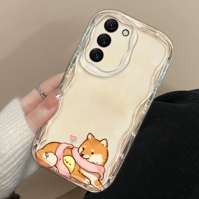 Funda de dibujos animados Shiba Inu para S21, S23, S24, Ultra Plus FE, A55, A35, A25, A05S, A54, A53, A52, A33, A32 - imagen 4
