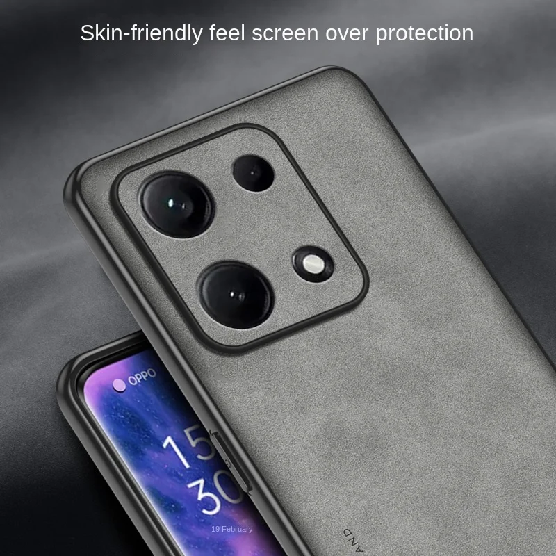 Para Xiaomi Redmi Note 14S 4G funda de cuero PU superficie dura cubierta trasera de PC a prueba de golpes mate funda de teléfono para Xiaomi Redmi Note 14S 4G - imagen 5