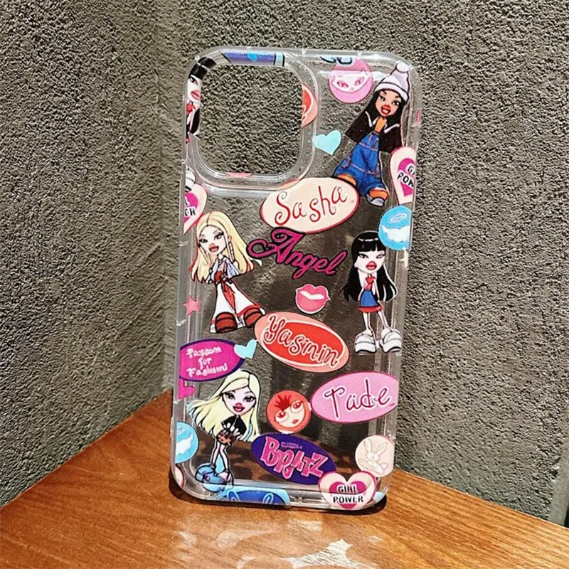 Funda de TPU con cojín de aire para chica dinero de dibujos animados Retro para Samsung Galaxy A55 A54 A35 A15 A14 A34 A52 S21 FE S22 S23 S24 S25 Ultra - imagen 5