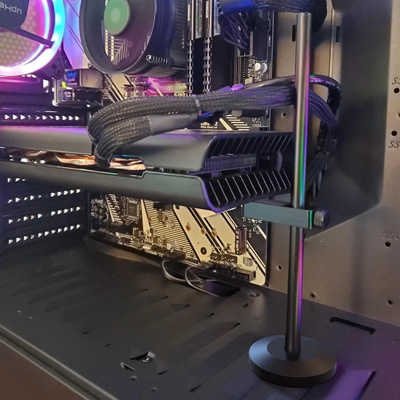 TEUCER-soporte de tarjeta gráfica de aleación de aluminio magnético, VC-1, 195mm, GPU, Jack, caja de PC de escritorio, Kit de refrigeración - imagen 2