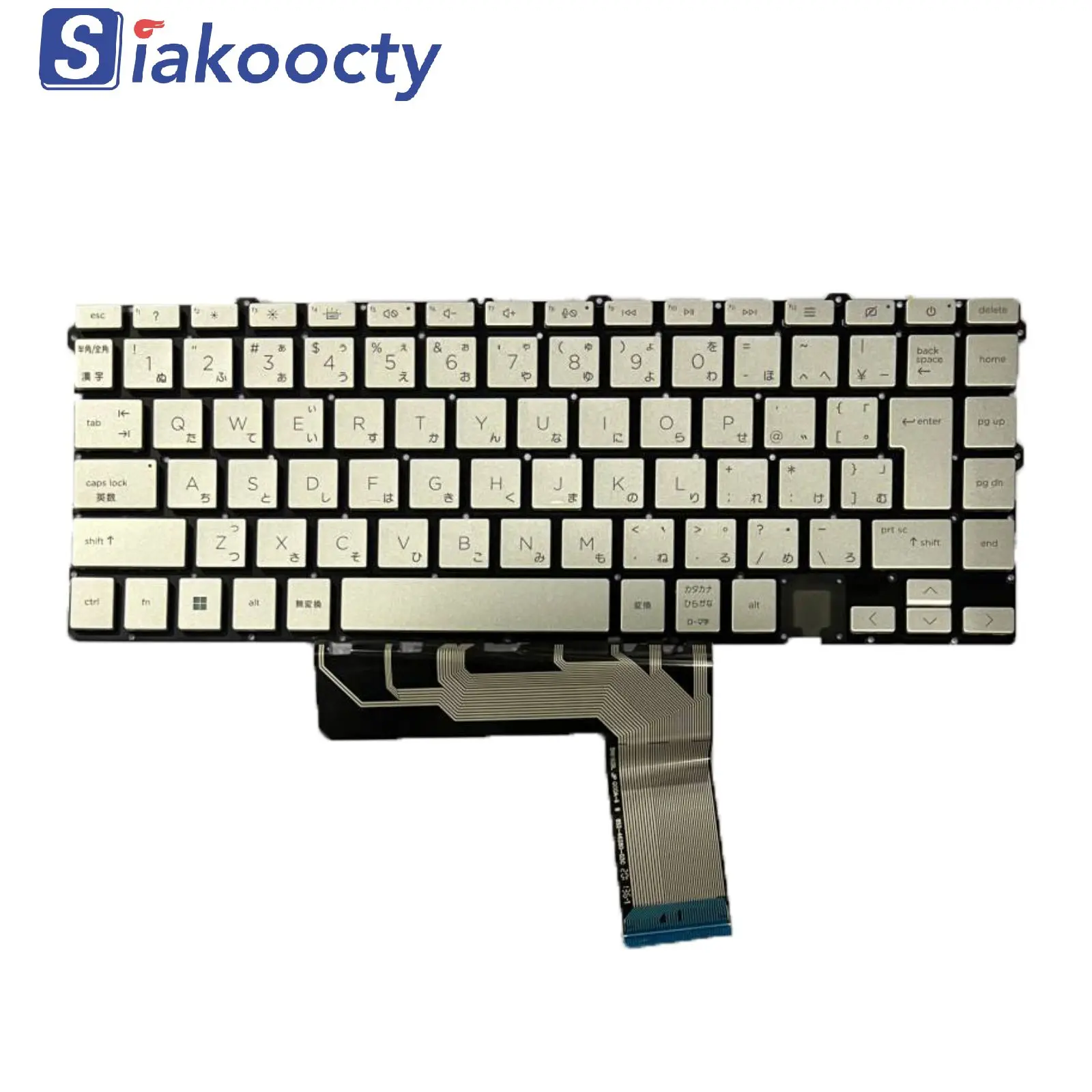 Teclado JP para portátil HP 15m-es 15m-eu 15-es 15-eu 15-ep 15t-ep, Teclado retroiluminado, plateado, japonés, nuevo - imagen 2