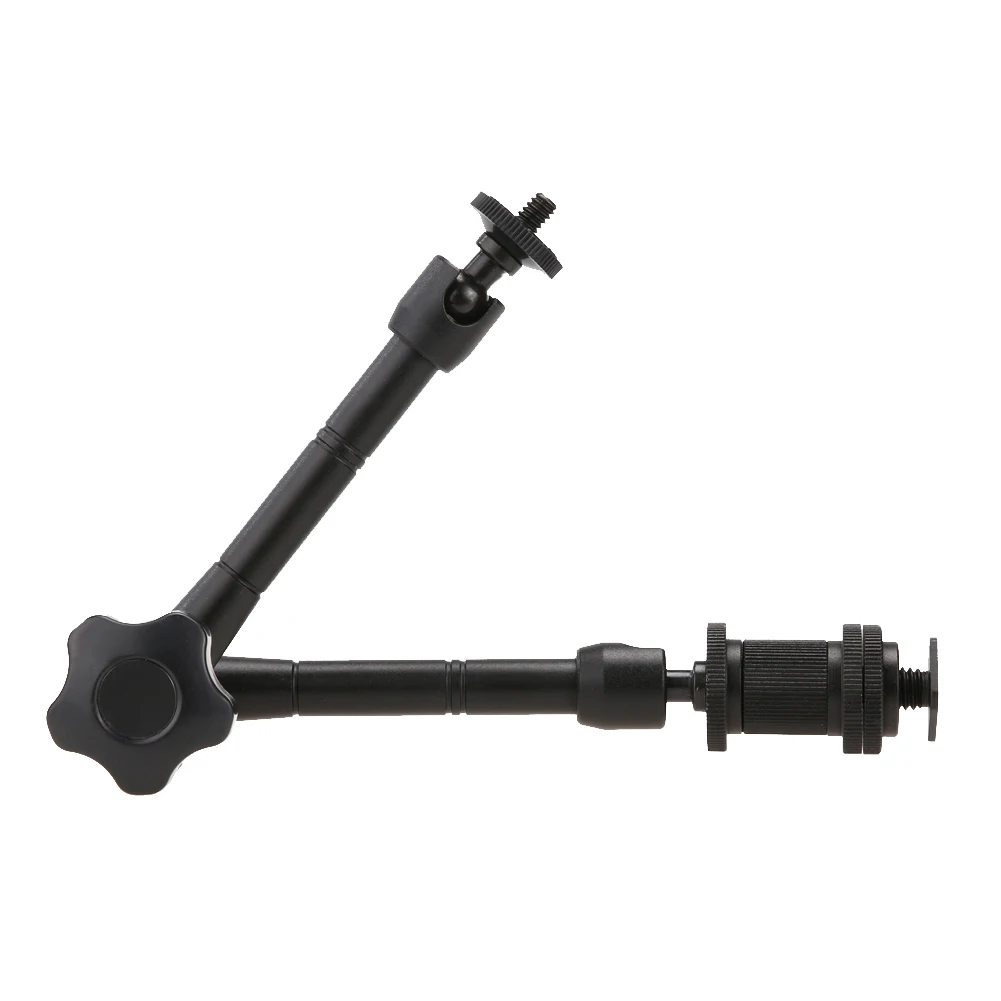 Brazo mágico articulado de fricción ajustable de 11 pulgadas, brazo mágico articulado de Metal, accesorios de cámara de estudio para Monitor LCD DSLR
