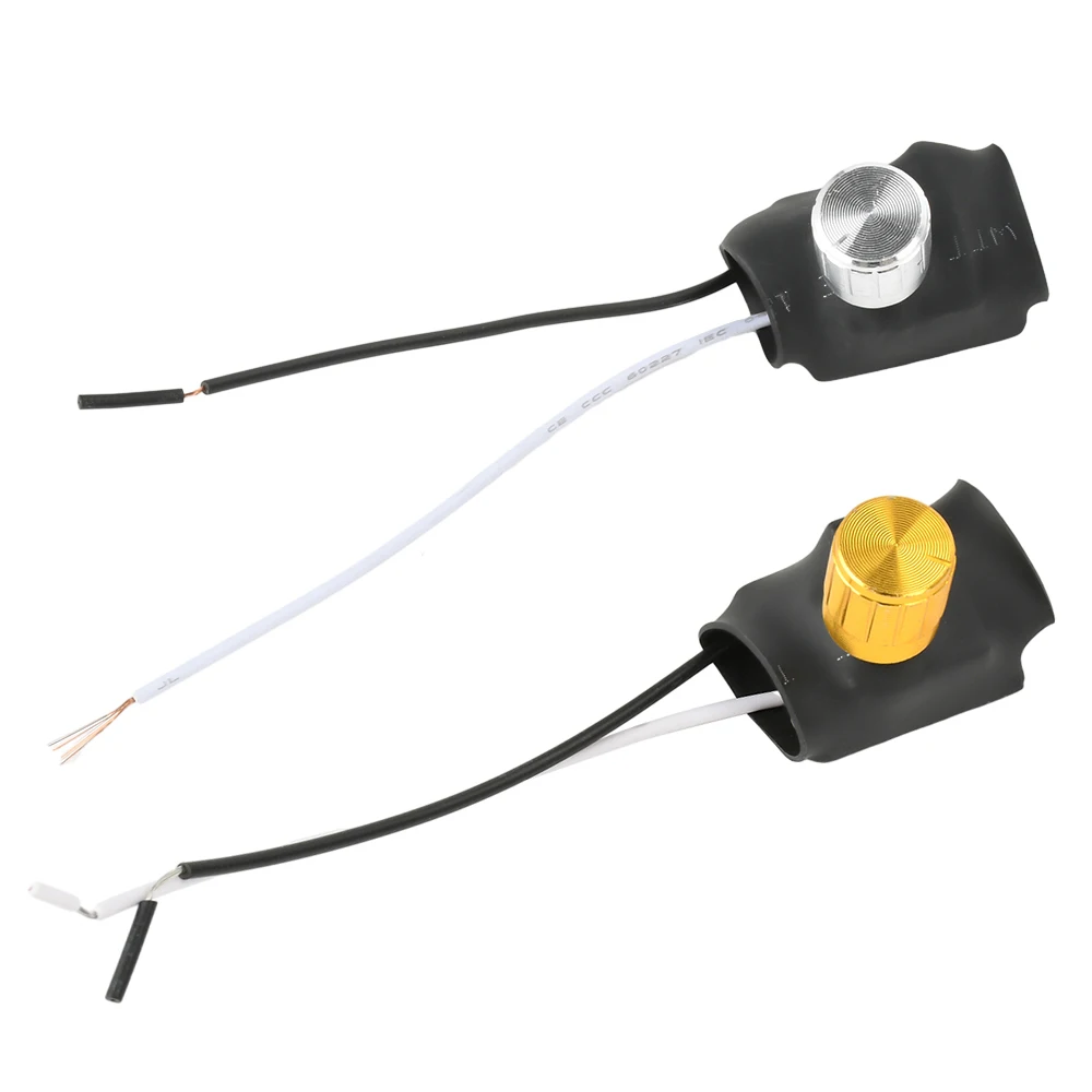 2 vías DC 175-250V 220V 1A/3A lámpara de mesa en tono dorado/plateado interruptor giratorio atenuador de rango completo - imagen 3