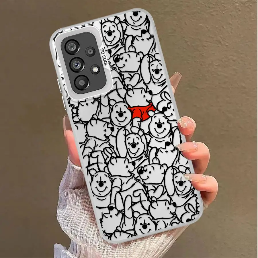Funda para Samsung para Galaxy A22 A16 A34 A14 A12 A13 A15 A25 A24 A23 A32 funda blanda Disney Winnie The Pooh - imagen 3