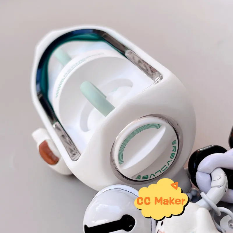 Funda para pastillas MoonDrop adecuada para pastillas MoonDrop, funda suave de silicona, pulsera de gato bonita, llavero, funda protectora con dije - imagen 4