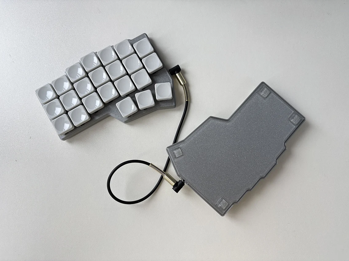 Silver keyboard