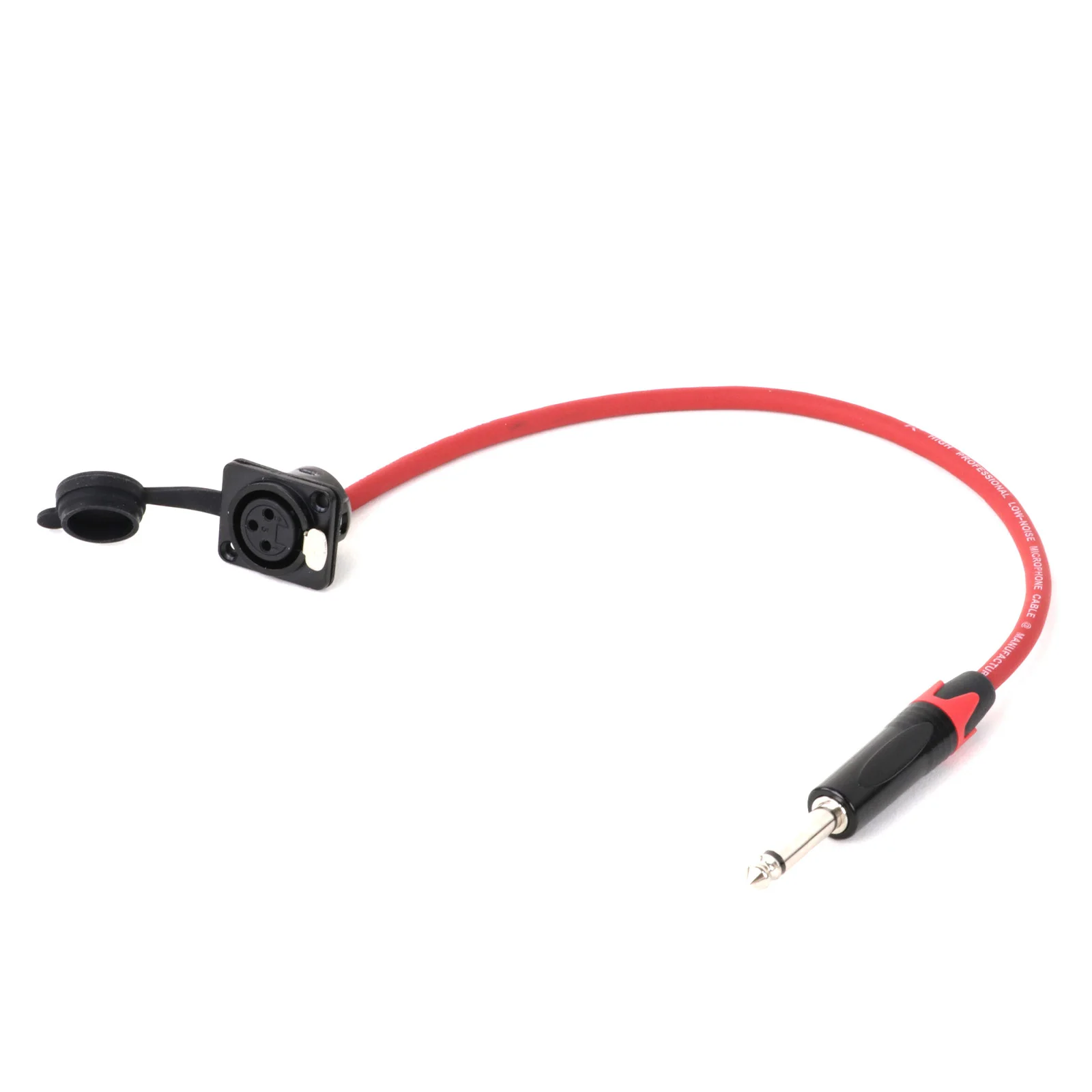 Cable de extensión de Audio XLR de 3 pines, Conector de micrófono de montaje en Panel hembra a 6,35mm, 1/4 pulgadas, TS, paso a través de mezclador de amplificador de altavoz equilibrado - imagen 5