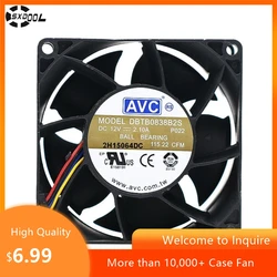 AVC Ventilador 80 mm PWM 4 pines - Alto caudal para CPU y PC