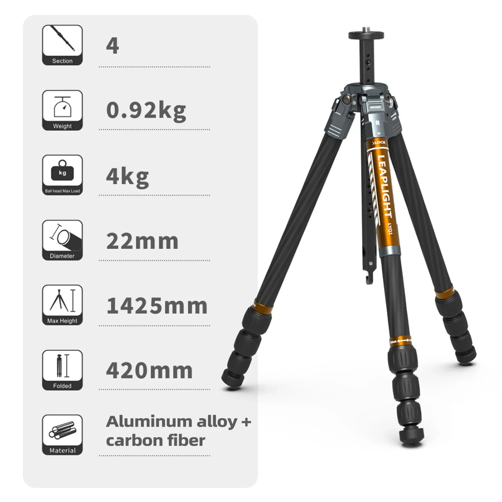 Orange tripod only